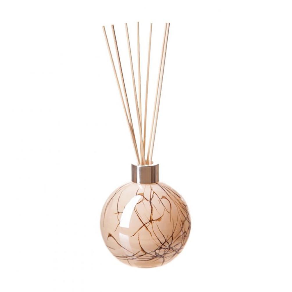 Amelia Art Glass Cream Marble Sphere Reed Diffuser £15.74